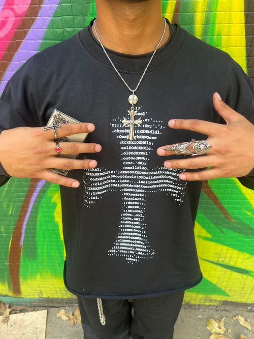 Coded cross - Boxy tee