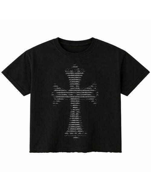 Black Boxy Fit T-shirt Front Design