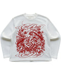 Off-white waffle knit oversized full-sleeve Front Design