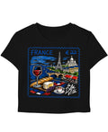 Black Baby Tee Front Design