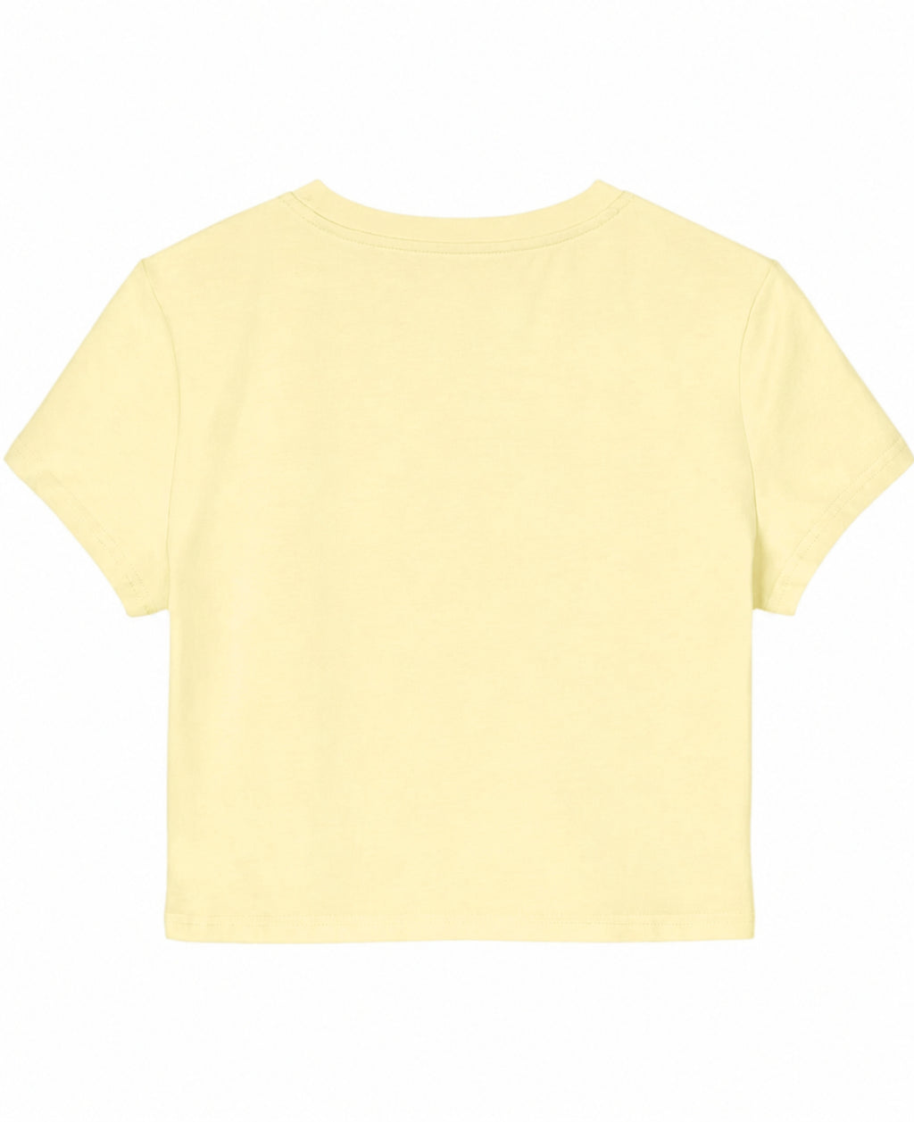 Butter Yellow Baby Tee Back Design