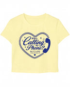 Butter Yellow Baby Tee Front Design