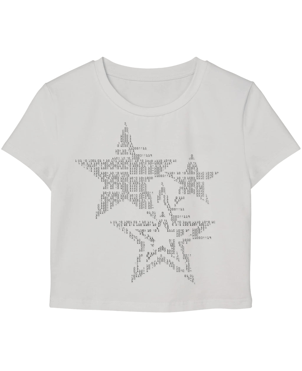 White Baby Tee Front Design