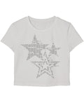 White Baby Tee Front Design