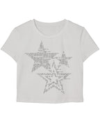 White Baby Tee Front Design