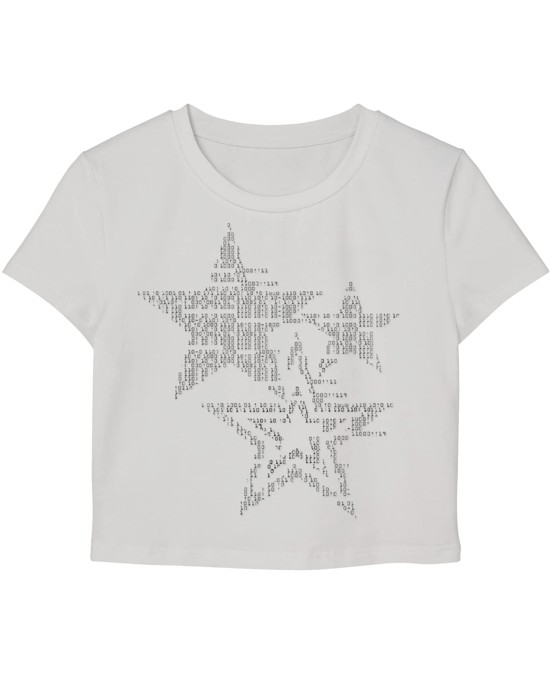 White Baby Tee Front Design